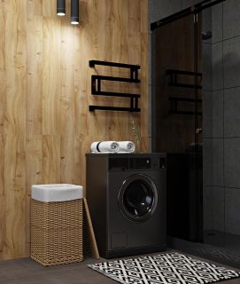 Полотенцесушитель электрический Indigo Muza DGM40-50BRRt 40x50 см чёрный муар